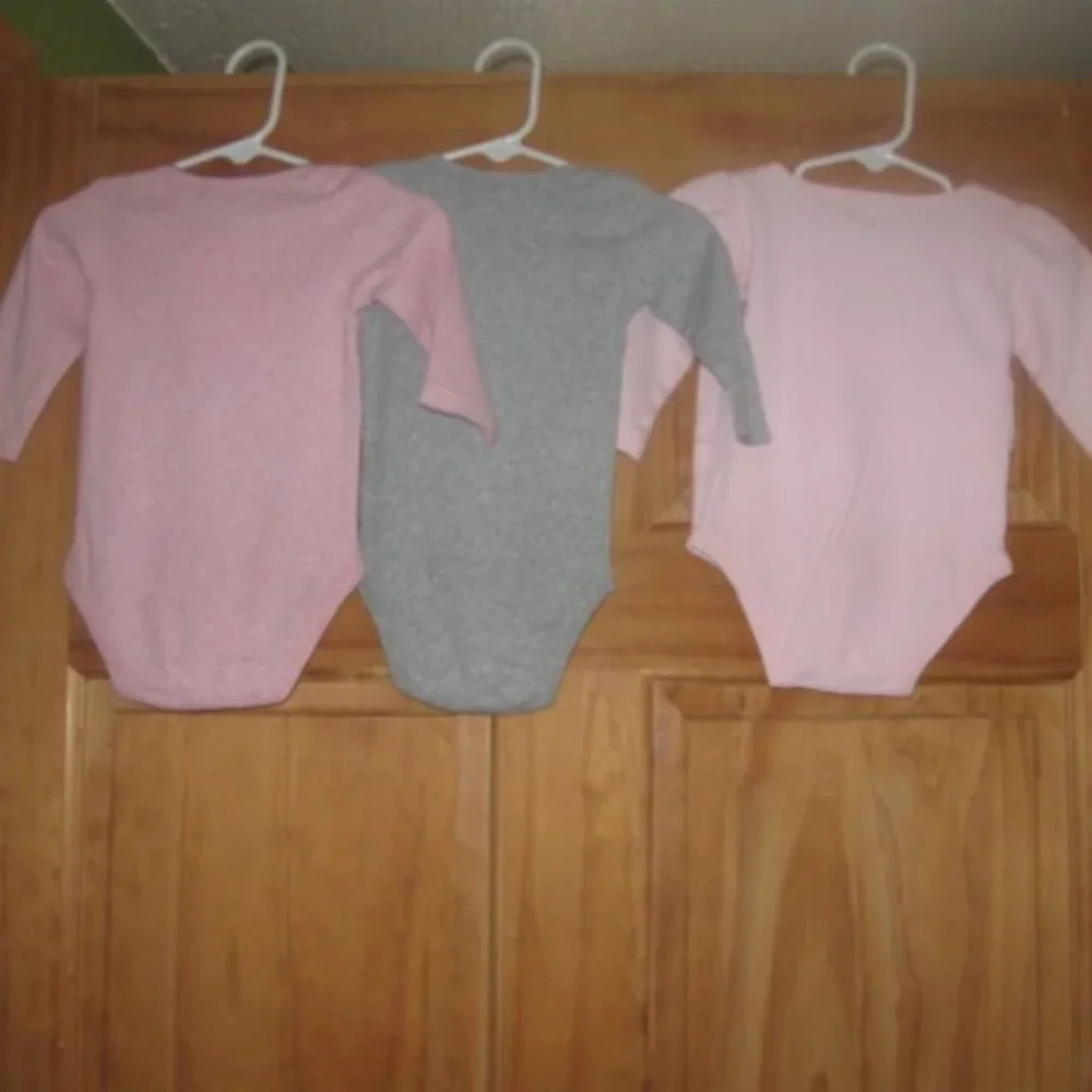 5/$30 Girls Carters Long Sleeve Bodysuit Bundle